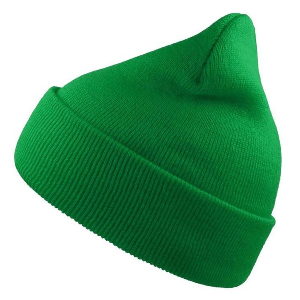 Atlantis Unisex Adult Wind Recycled Cuffed Beanie / Lime